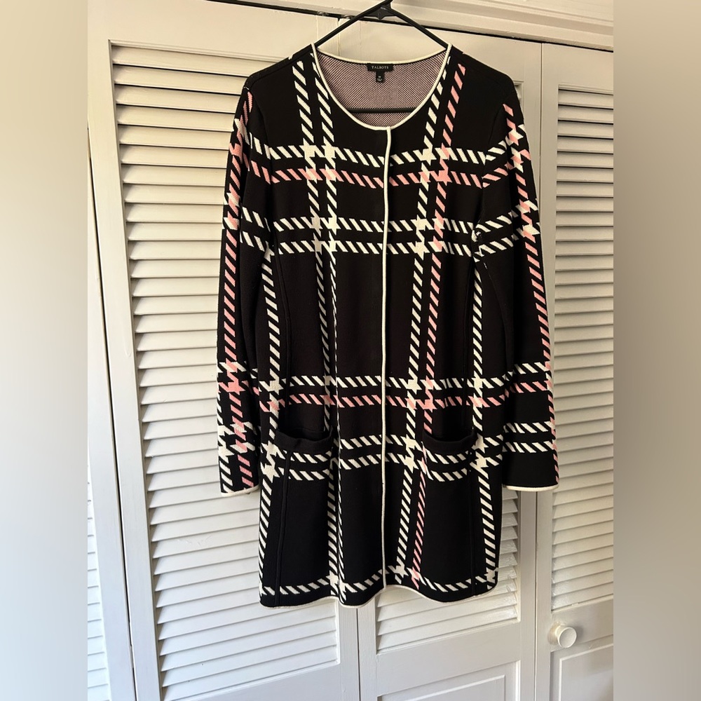 Talbots Black Pattern Jacket - image 1
